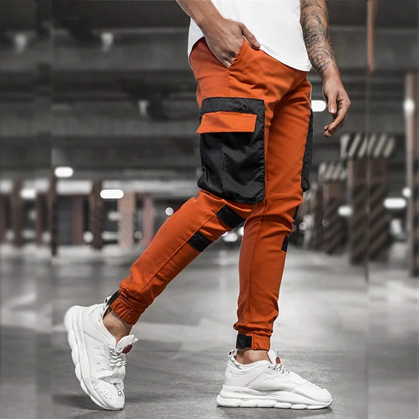 Orangene cargohose Clearance